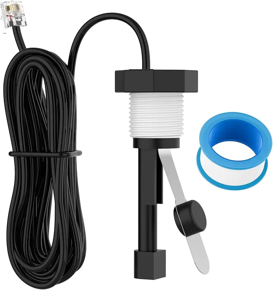 Flow Switch, GLX-FLO-RP for Hayward Goldline Aquarite Salt System Metal Pool Flow Sensor Suitable Hayward Salt Cell and Chlorine Generator with 15ft Cable
