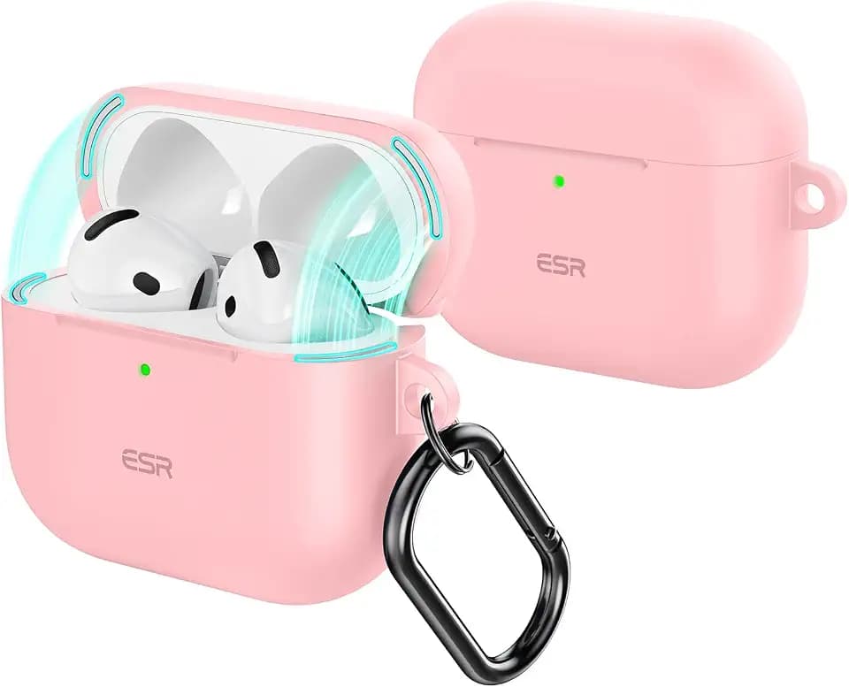ESR for AirPods 5/4 Case, Magnetic Lid, Cloud Series, Pink