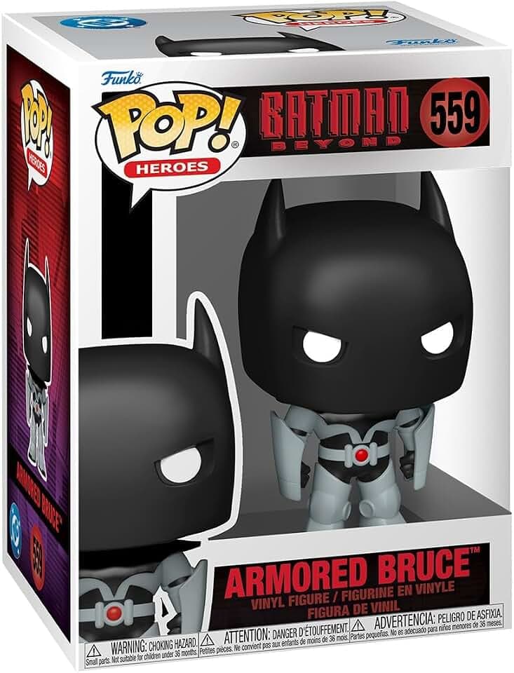 Funko POP! DC Heroes: Batman Beyond - Armored Bruce Wayne | Offizielles Superheroes Merch - Vinyl Sammelfigur als Regal Deko - Geschenkidee zum Geburtstag für Fans und Sammler