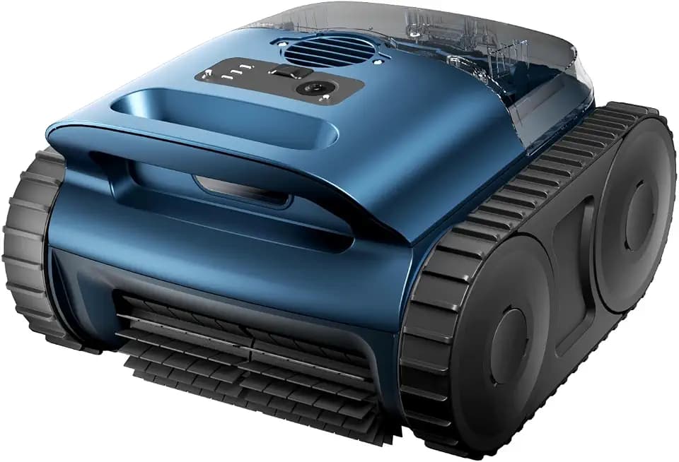 Cordless Robotic Pool Vacuum with Smarter Navigation & Track Drive, Dual 180W Brushless Motors, Wall & Waterline Climbing, 150-Min Runtime, for Inground & Above-Ground Pools up to 2,150 Sq. Ft.