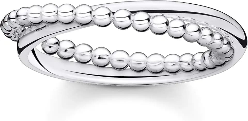 THOMAS SABO Ring doppel Kugeln silber 925 Sterling Silber TR2321-001-21