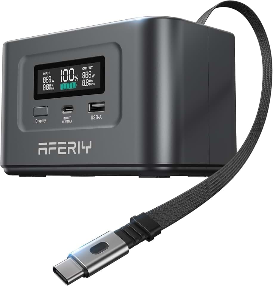 AFERIY Nano100 31000mAh Power Bank Station,100W PD Laptop Portable Charger