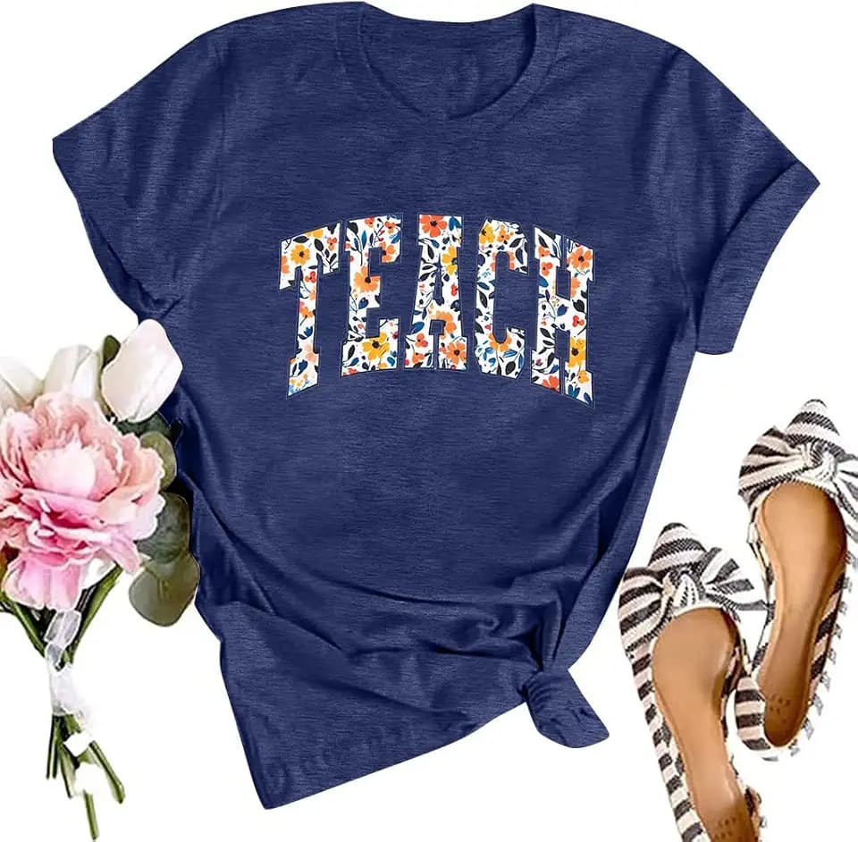 SFHFY Teacher Shirt for Women: Teacher Life T-Shirts Special Education Tee