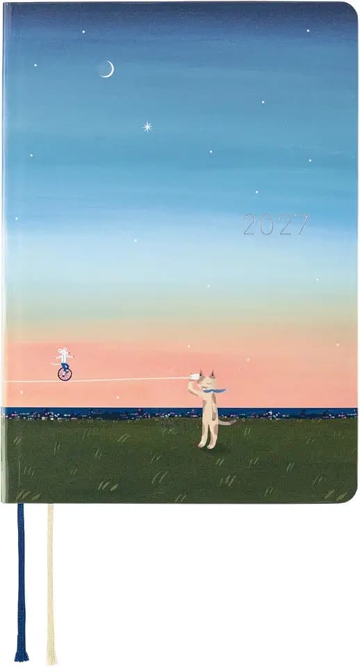 Hobonichi Techo HON A6 2027 – Hiroko Kubota: String Telephone Until the Moon is Full (English, January Start)