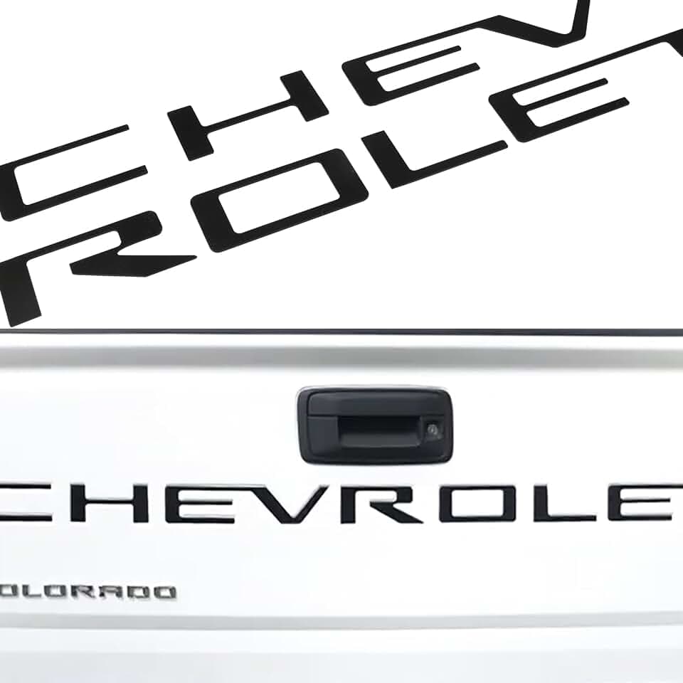 Tailgate Insert Letters Compatible with 2021 2022 3D Emblems Badge with Strong Adhesive Matte Black