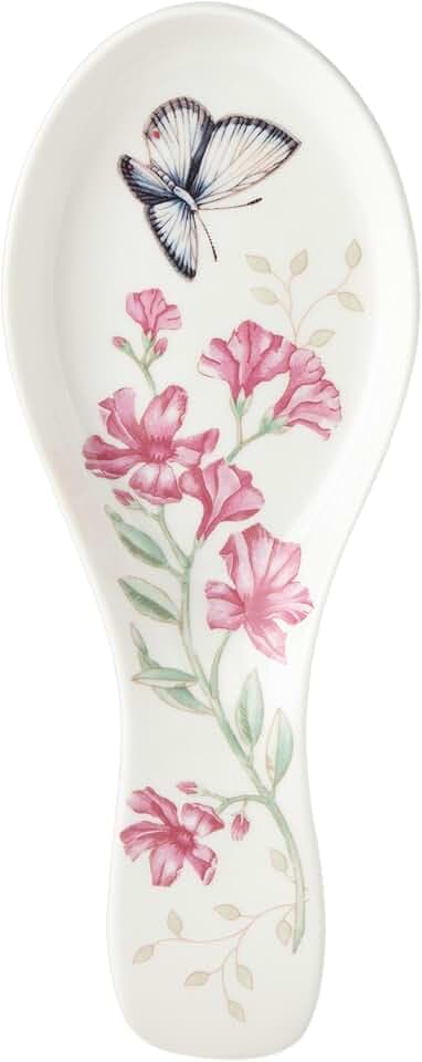 Lenox Butterfly Meadow Porcelain Spoon Rest, 10 Inch
