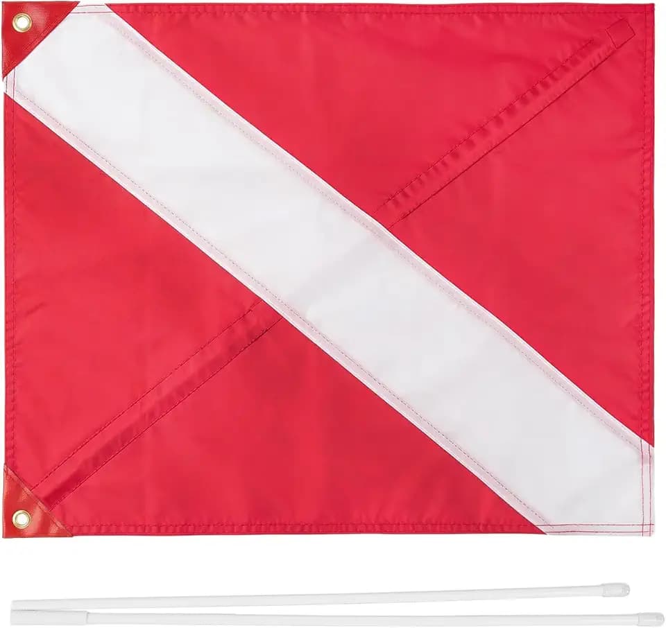 20"x 24" Dive Flag with Removable Stiffening Pole