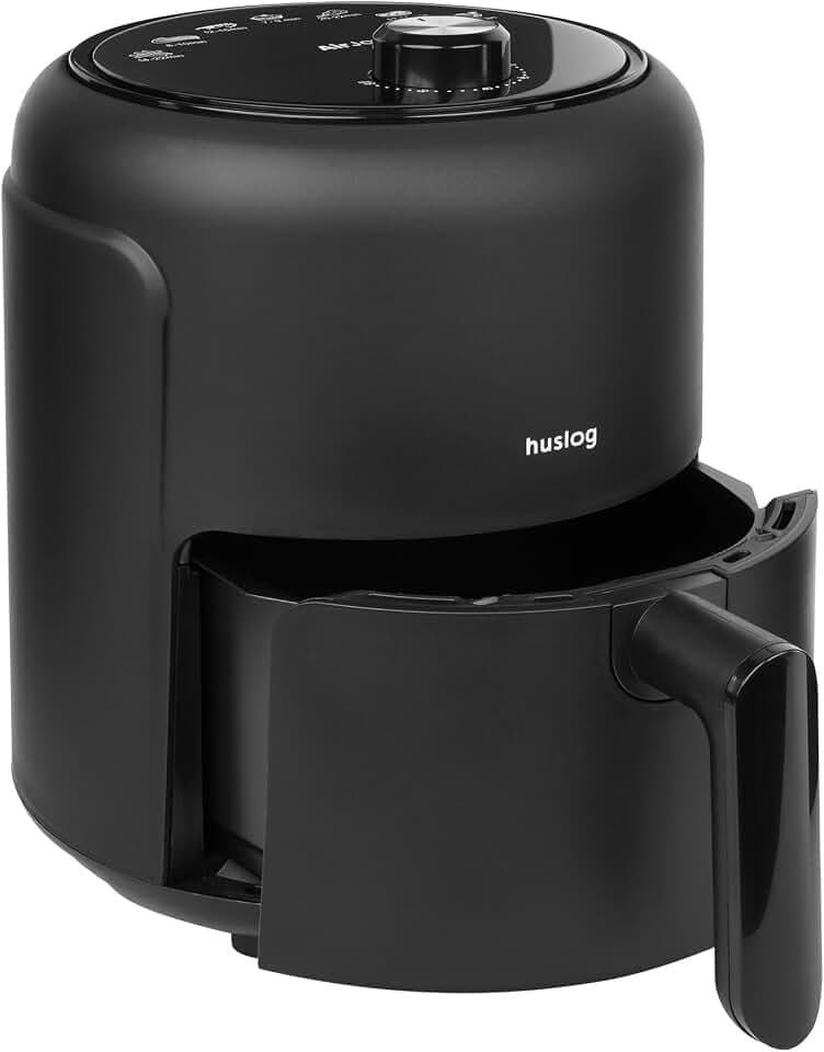 Heißluftfritteuse 2,3L 1000W Air Fryer | Ölfreies Frittieren mit Timer 0–60 Min | Antihaft, Cool-Touch, rutschfest | Energieeffiziente Mini Fritteuse für 1–2 Personen