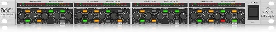 Behringer COMPOSER PRO-XL MDX4600 V2 4-Kanal Expander/Gate/Kompressor/Peak Limiter der Referenzklasse mit Dynamic Enhancer und Low Contour Filter