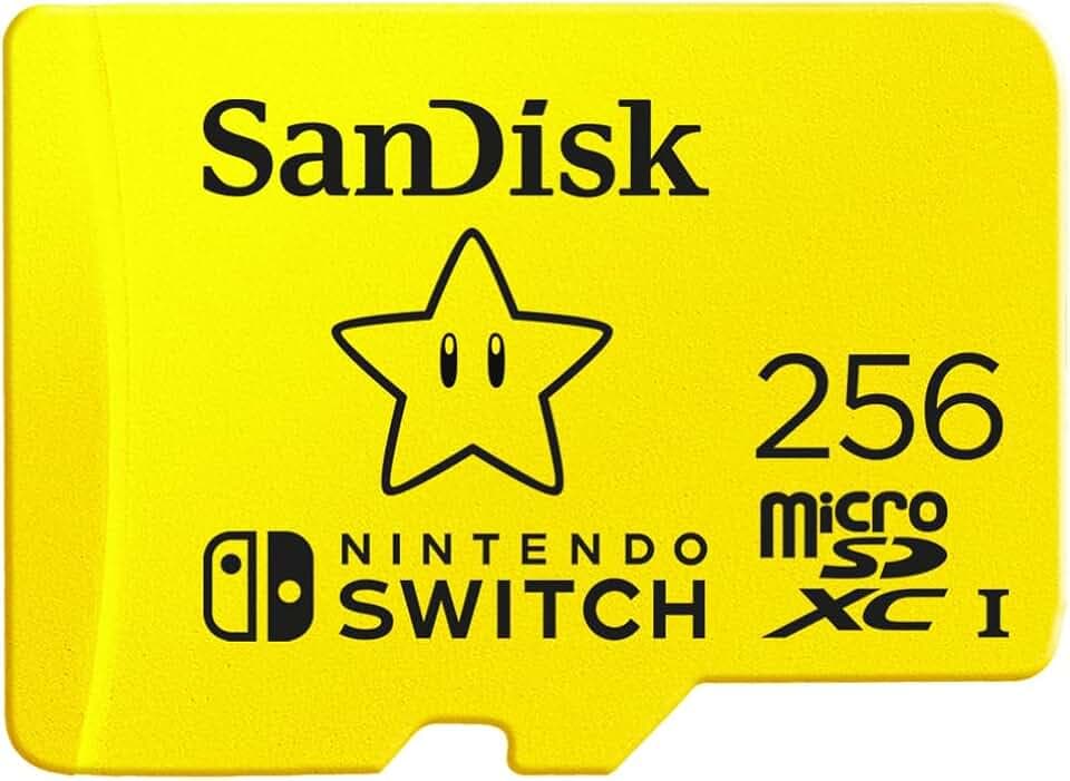 SanDisk microSDXC UHS-I Speicherkarte für Nintendo Switch 256 GB (U3, Class 10, 100 MB/s Übertragung, mehr Platz für Spiele)