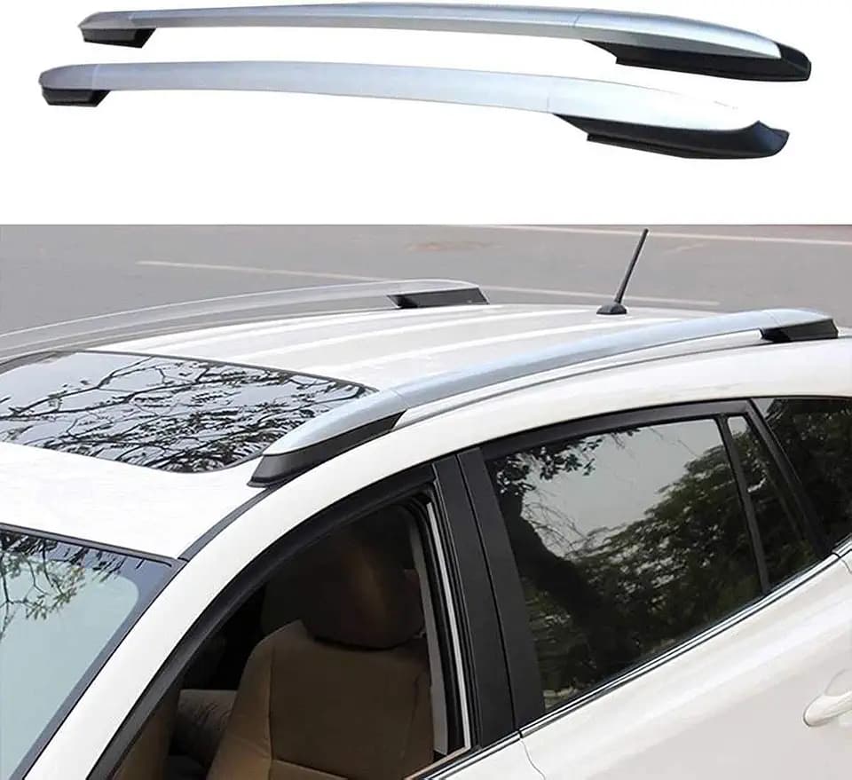 ANTS PART Roof Rack Side Rails Compatible with 2013-2018 Toyota RAV4 Silver