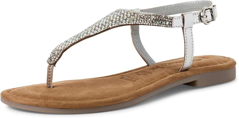 Tamaris Damen Flat Sandals Leder