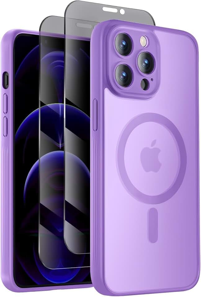 Symcele Designed for iPhone 12 Pro Max Case, Compatible with MagSafe