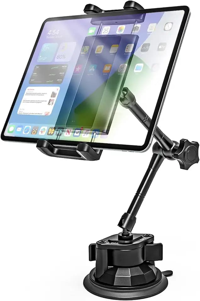 Heavy Duty Metal Tablet Holder Mount for Car [Latest Anti-Shake]