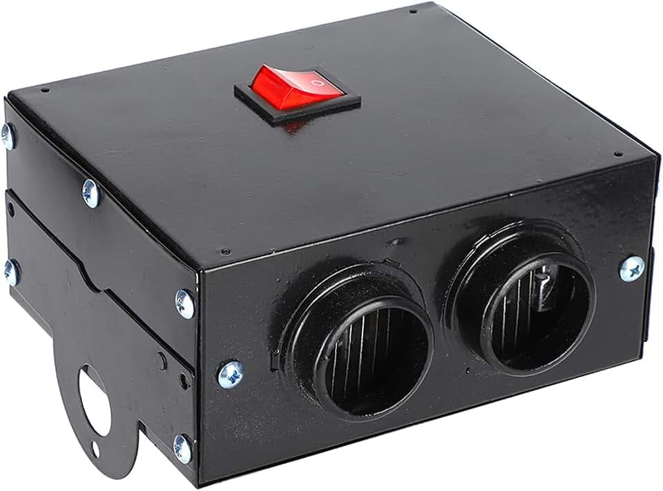 Autoheizung, Tragbare Autoheizung, Autoheizung Wärmer Defroster Tragbarer Demister Mute Fan Schnelle Heizung 600W(12V)
