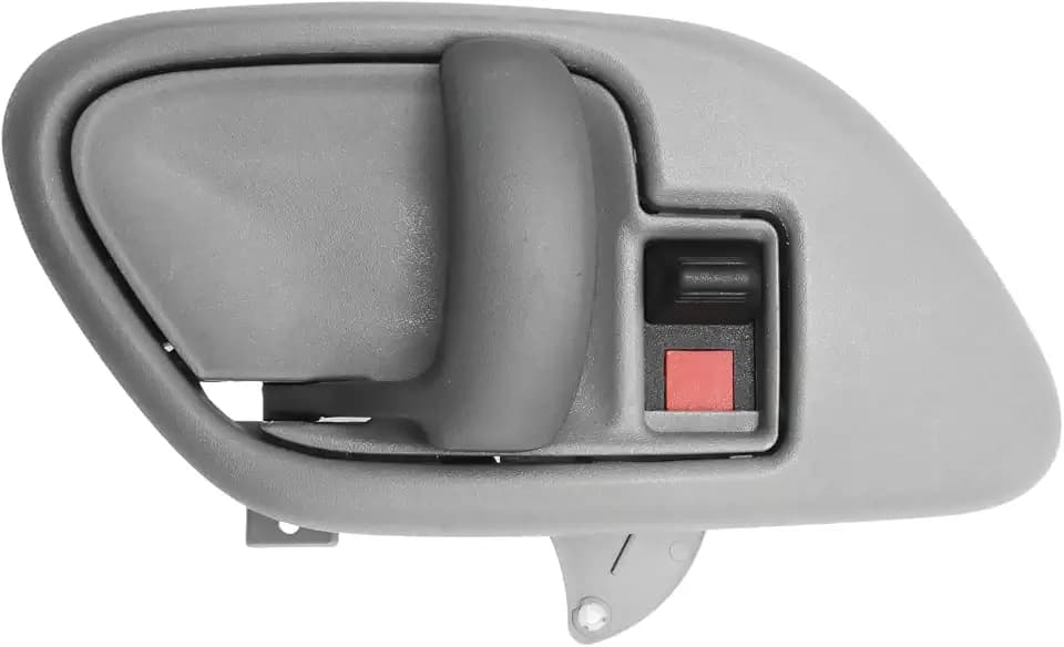 2Pcs 15708043 Interior Door Handle w/Bezel Kit LH Gray, Replacement for Chevrolet C1500 1995-1999 Replacement for GMC K1500 1995-1999, Replaces 15708079