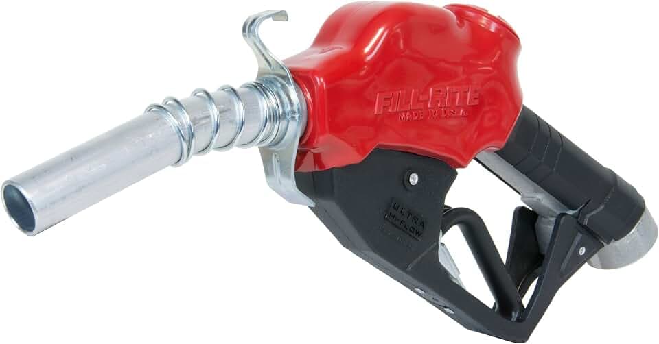 Fill-Rite N100DAU13 1" Automatic Ultra High Flow Nozzle (Red)