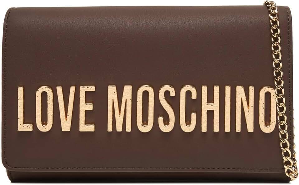 Love Moschino PU-Tasche GRS Schokolade + HAMMERED LO, Schokobraun, Einheitsgröße