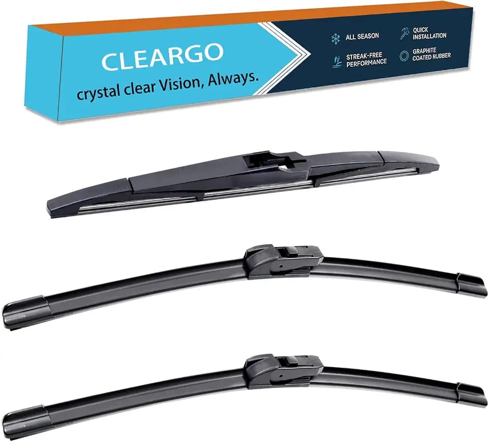 Wiper Blades Set for 2024 2025 2026 Chevy Trax — Front & Rear Windshield Wiper Kit (26” + 16” + 11”), Original Equipment Fit, All-Weather Rubber Blades