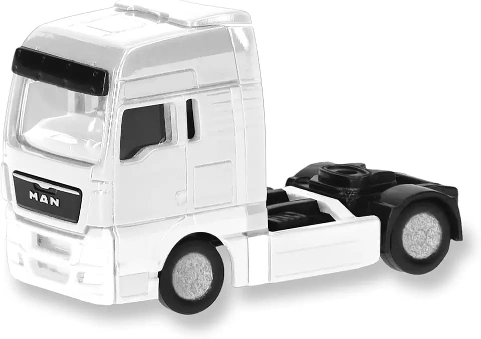 Herpa Teileservice, Spur N, Zugmaschine 2achs Man TGX XXL (2008), 2 Stück im Maßstab 1:160, Miniatur Modell, Kunststoff, Weiß