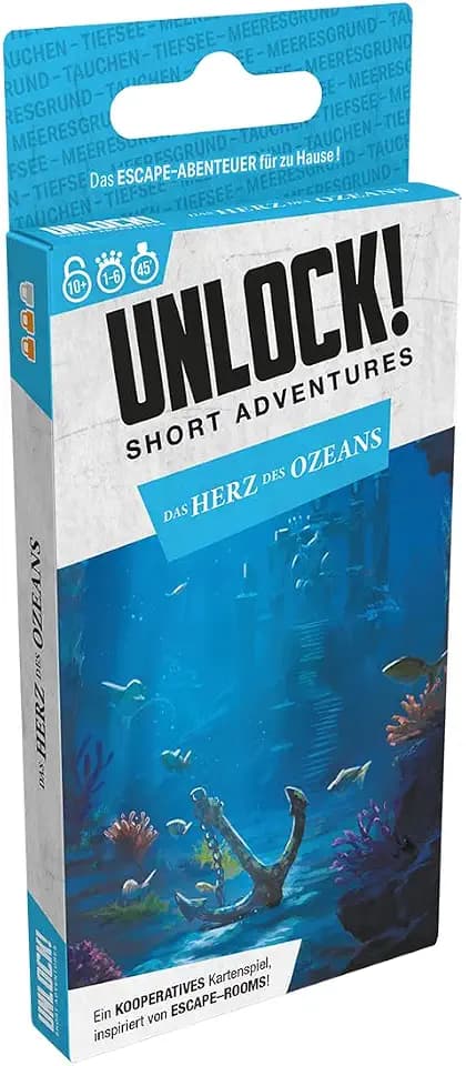 Asmodee, Unlock! Short Adventures – Das Herz des Ozeans, Familienspiel