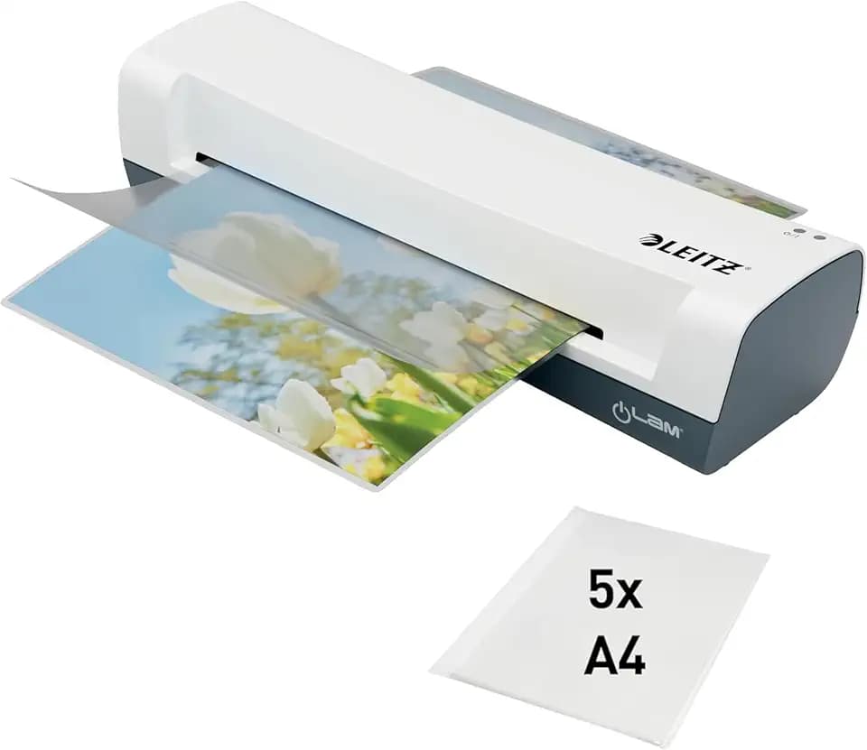 Leitz iLAM Home A4 Laminiergerät, 75-125 mic Folien, 3 Min Aufwärmzeit