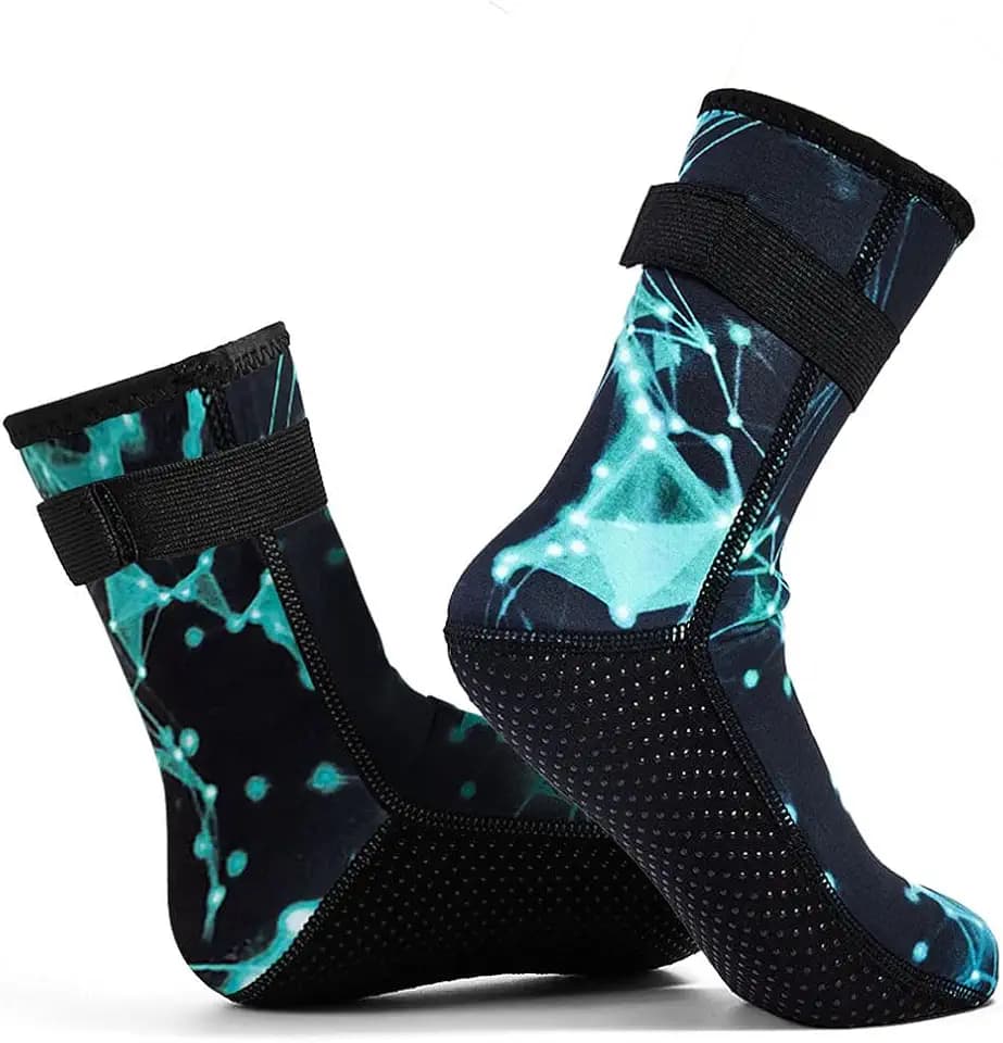 Neoprene Water Socks 3mm, Sand Proof Beach Volleyball Socks Diving Boots for Outdoor Water Sports