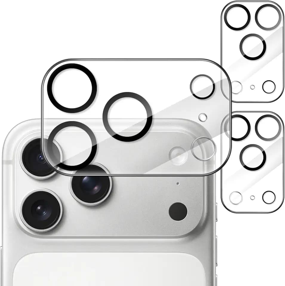 JETech Camera Lens Protector for iPhone 17 Pro, Clear, 3-Pack