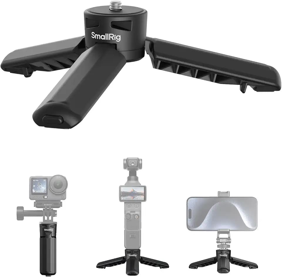 SMALLRIG One-Touch Open Mini Tripod for DJI Pocket 4P/4/3 for Insta360 Luna
