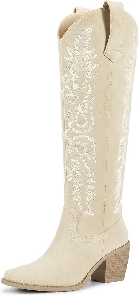 wetkiss Women's Pointed Toe Cowboy Boots