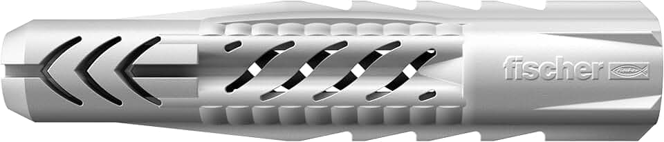 fischer Universaldübel UX 12 x 70, Schachtel mit 25 Nylondübeln, Allzweckdübel ohne Rand, für optimalen Halt bei Befestigungen in Beton, Gipskarton, Kalksand-Lochstein uvm.