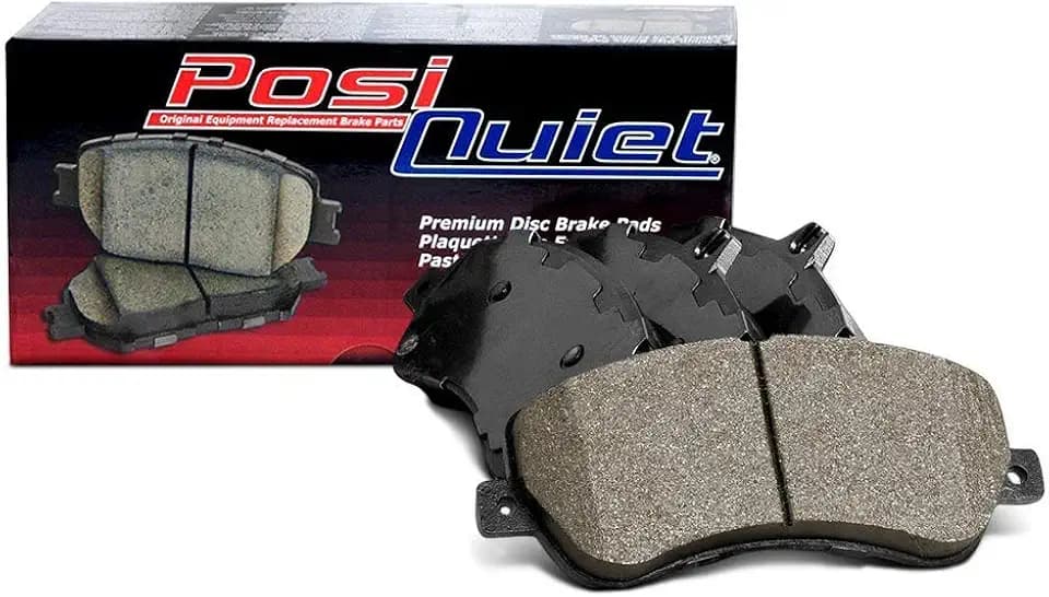 Centric Posi-Quiet Ceramic Replacement Front Disc Brake Pad Set with Shims for Select Jeep Model Years (105.04770)