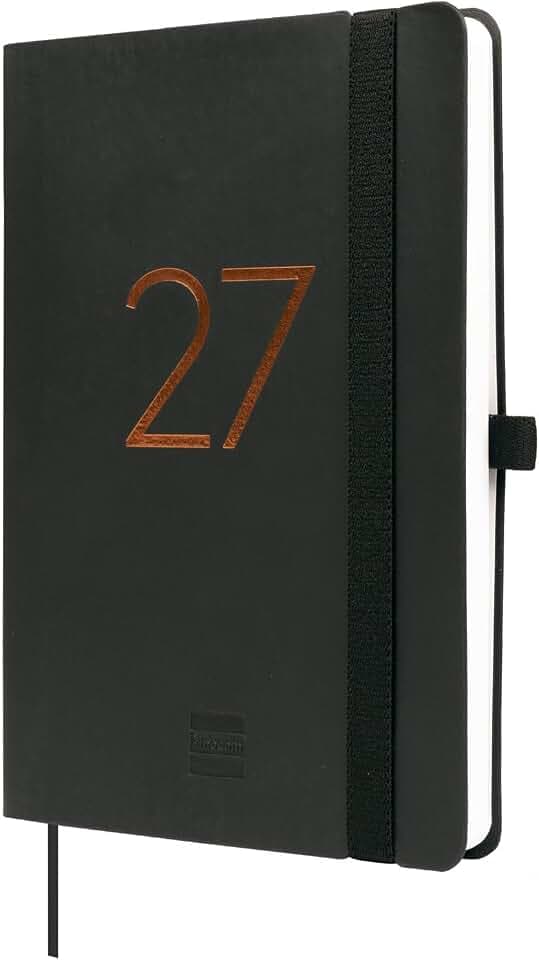 Finocam Capri Kalender, 16 Monate, 2026/2027, Wochenansicht, Schwarz