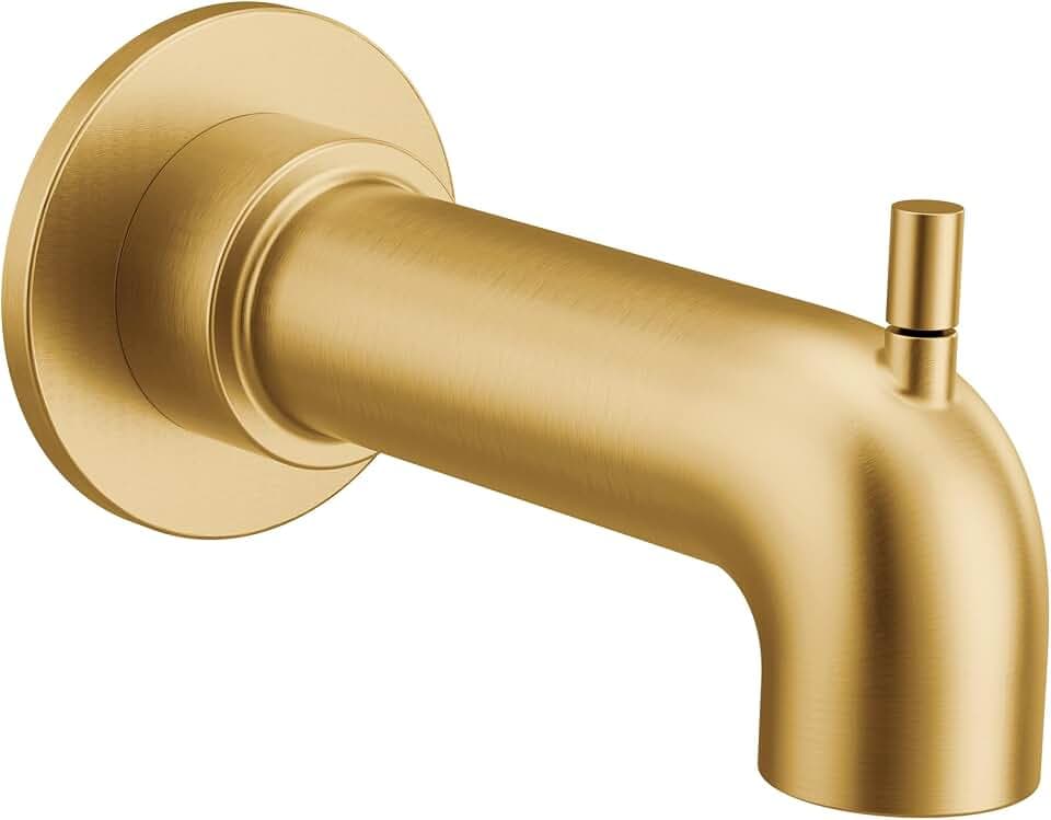 Moen 3346BG Cia Diverter Tub Spout with Slip-fit CC Connection, Brushed Gold