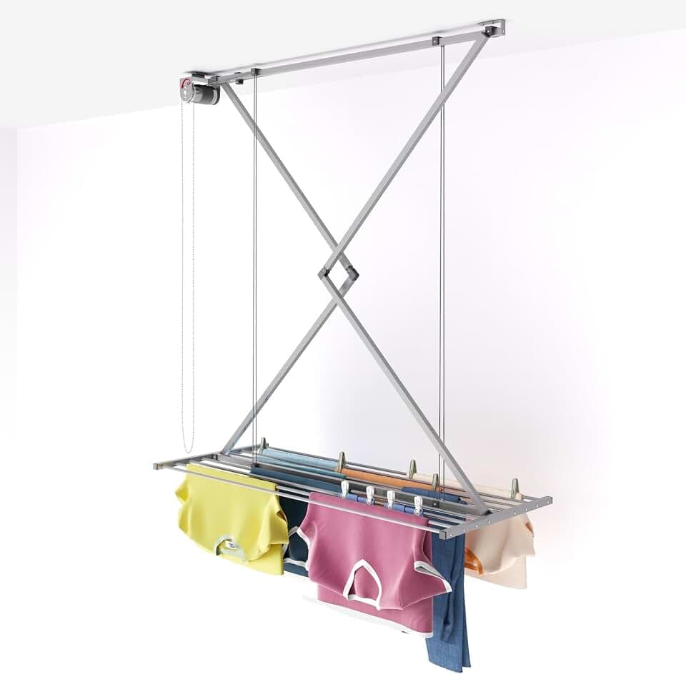 Foxydry Mini, klappbarer wäscheständer, deckenmontage, 128 cm