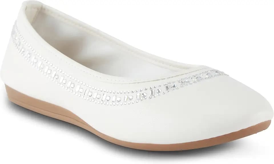 Harborsides Womens Ballet Flat Shoes Anthric Memory Foam