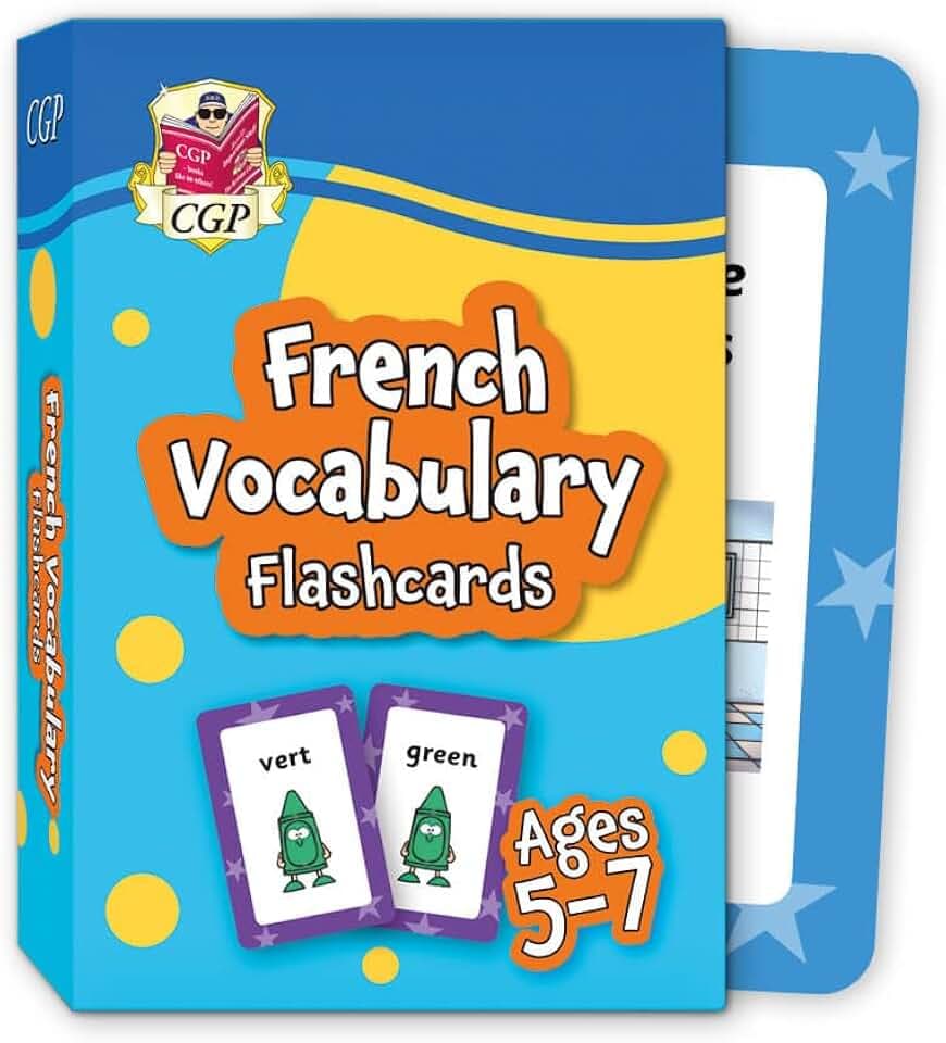 French Vocabulary Flashcards for Ages 5-7 (with Free Online Audio) (CGP KS1 Activity Books and Cards)