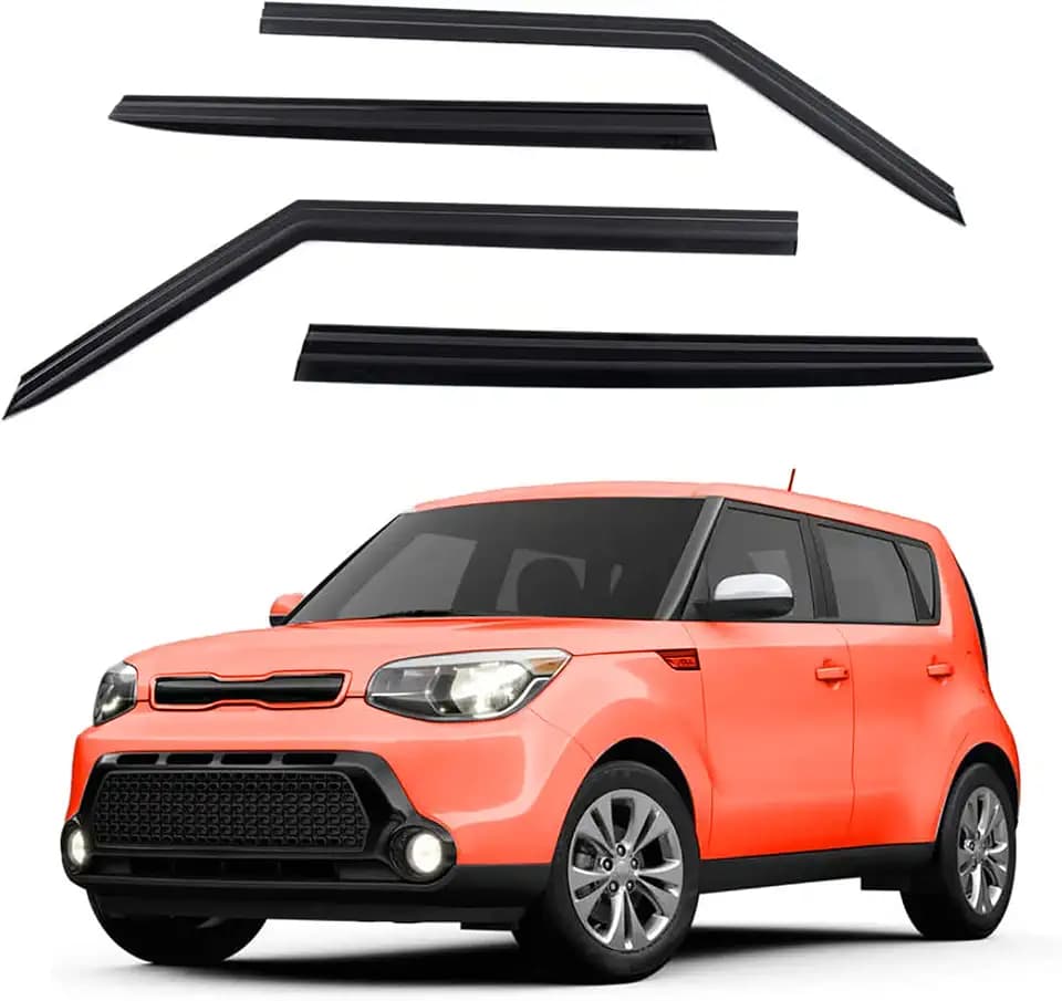 Tape-On 94367 Windows Visor 4-Piece for 2014-2019 Kia Soul rain