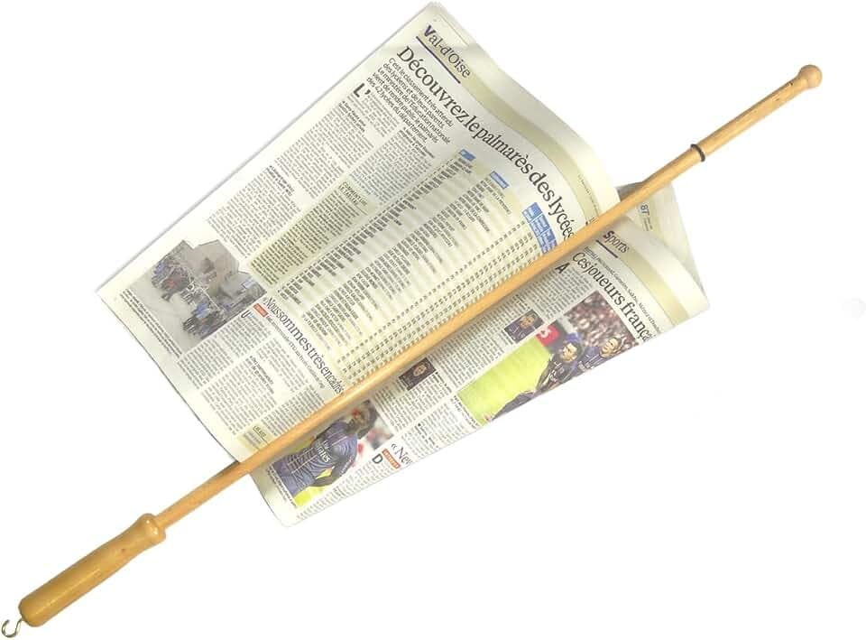 LA BONNE GRAINE - Zeitungsstock NCJ01 - Klar lackiert Hellbraun.