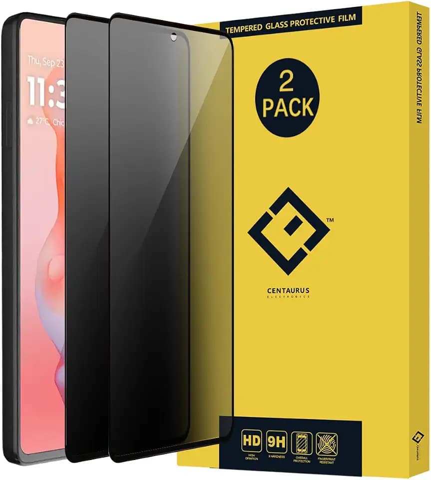 DUNSIHUI 2pcs Privacy Screen Protector For Moto G Stylus 5G 2024,Anti-Scratch Anti-spy Tempered Glass Film For Moto G Stylus 5G 2024