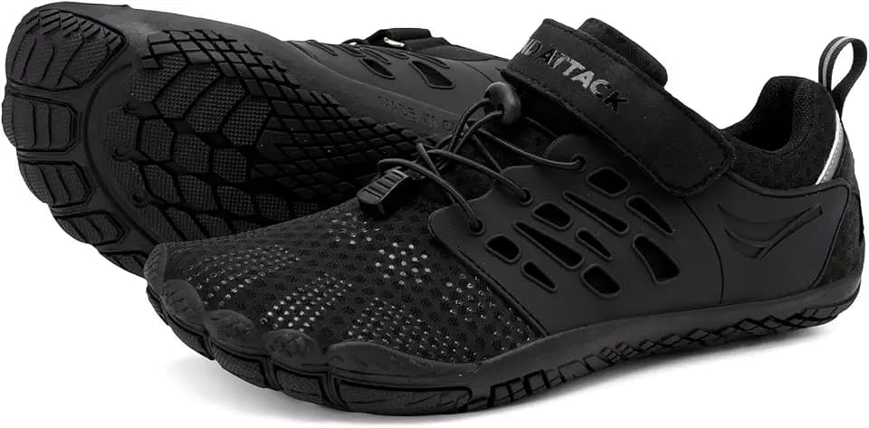 Grand Attack Barefoot Shoes Women Minimalist Zero Drop Lightweight Cross-Trainer for Wrestling Boxing Weightlifting Walking Shoes