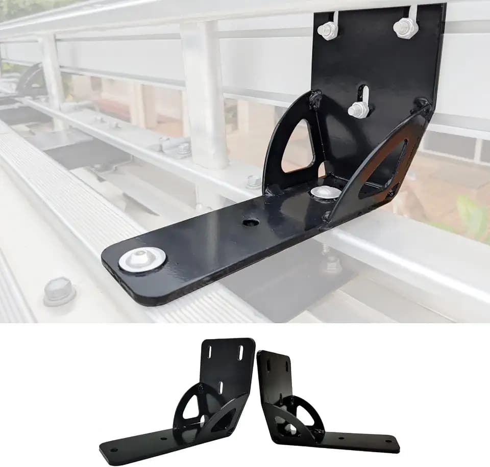 50mm Awning Bracket Gusseted Holder Compatible with Thule Rhino Heavy Duty Bar 2 Awning Bracket 813402