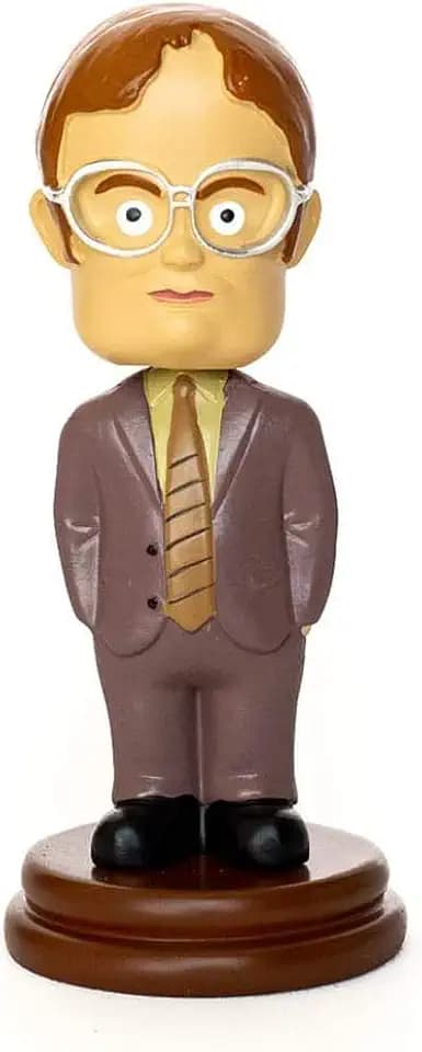 Surreal Entertainment The Office Dwight Schrute Bobblehead Figure | Official Dwight Schrute Bobblehead | 5.5 Inch Tall Desk Decor