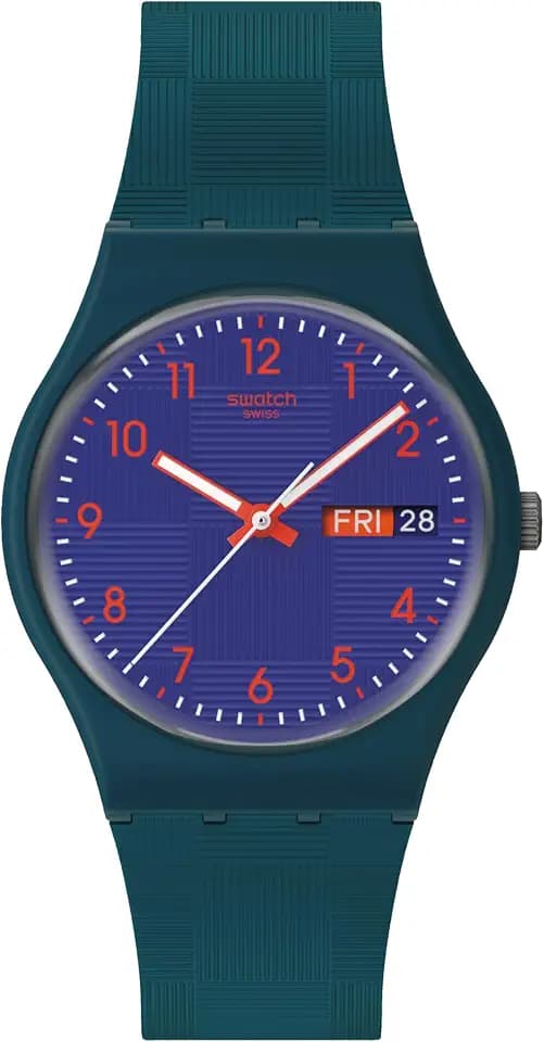 Swatch Unisex Casual Watch Green Bio-sourced Quartz Pattern Formation