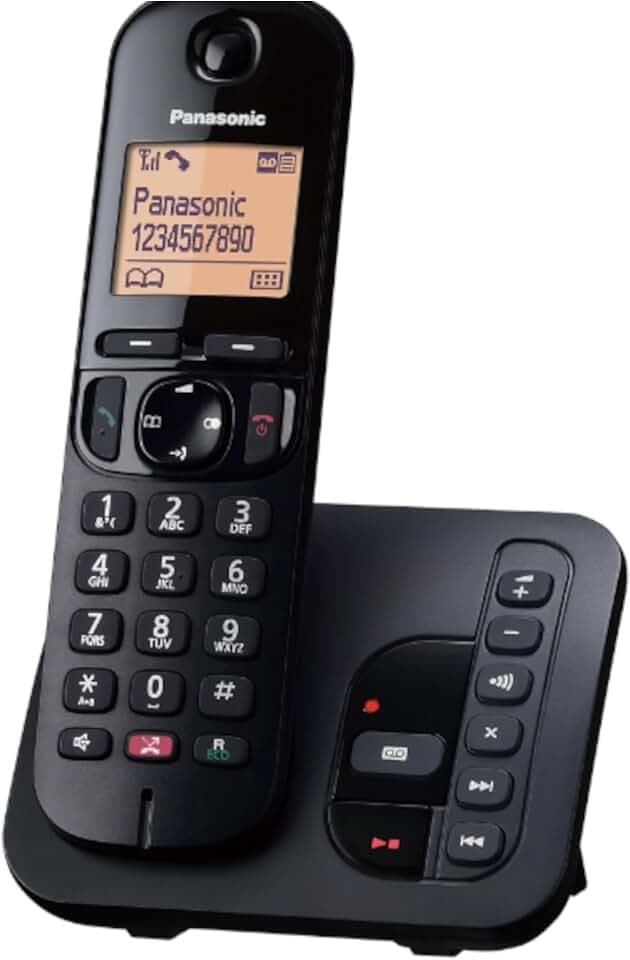 Panasonic KX-TGC260EB telefono Telefono DECT Identificatore di chiamata Nero (PANASONIC KX-TGC260EB DECT SINGLE) - Versione UK