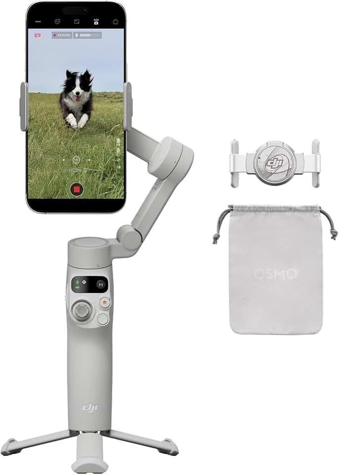 DJI Osmo Mobile 7 Gimbal Stabilizer for iPhone & Android, 3-Axis Gimbal
