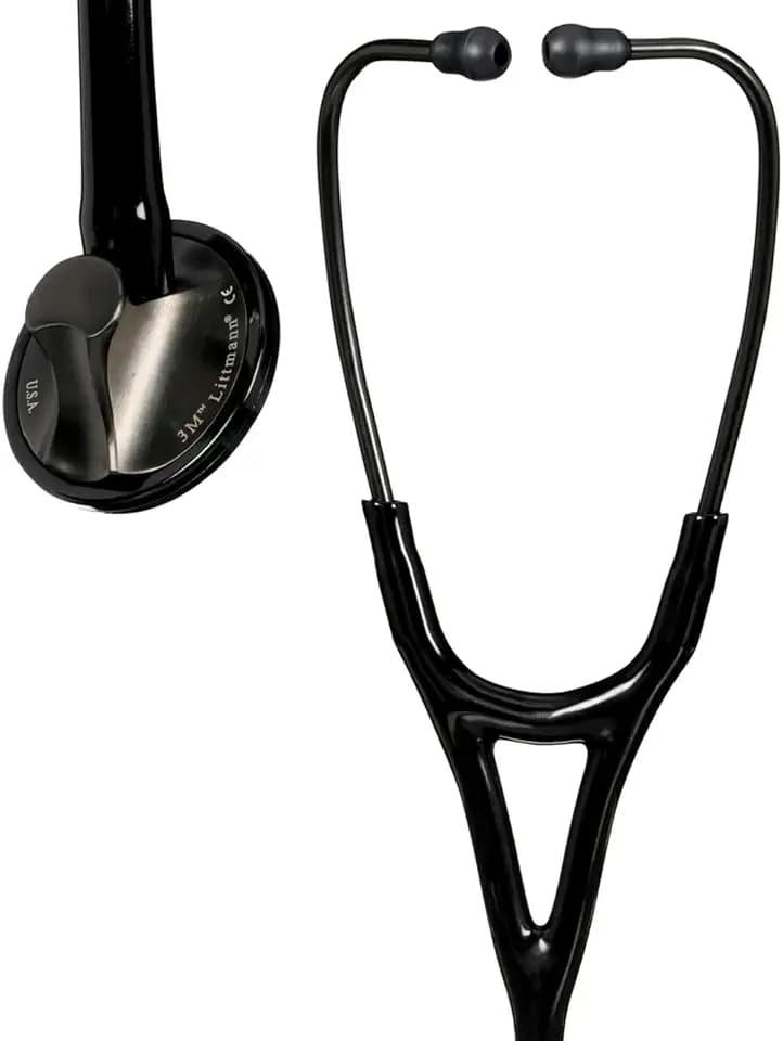 3M Littmann Master Cardiology Stethoscope, 2176, Stainless Steel Smoke-Finish Chestpiece, 27" Black Tube