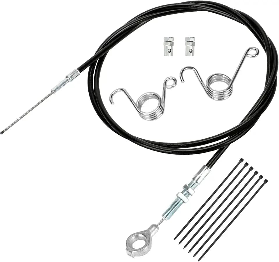 HIAORS 71 inch Throttle Cable for Go Kart Predator 212cc 196cc GX160 GX200 6.5hp Manco 8252-1390 ASW Kandi Yerf Dog Go Cart Parts with Throttle Pedal Brake and Return Spring Cable Stops