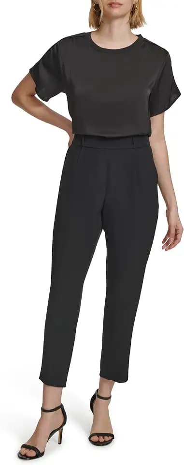 Calvin Klein Women's Woven Pull on Pant