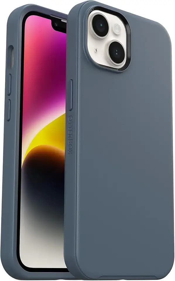 OtterBox iPhone 14 & 13 (Only) - Symmetry Series+ Case - Bluetiful (Blue) - Ultra-Sleek - Snaps to MagSafe - Raised Edges Protect Camera & Screen - Non-Retail Packaging